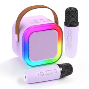 Karaoke Machine Wireless for Kids Adults speaker portable Bluetooph with 2 Microphones