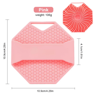 Wash Brush Pink Romantic Scrub Scrubber Antimicrobial Bath