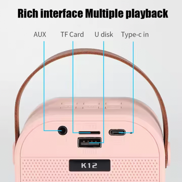 K12 Mini Portable Microphon Speaker Karaoke Wireless - Image 7