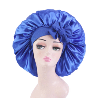 Bonnet Satin Women Hair Royal Blue for Sleepping