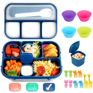 Bento Box Kids School Lunch Box Set Love