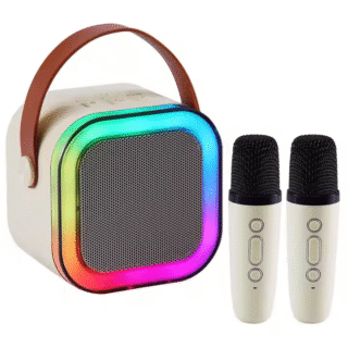 Speaker Karaoke Wireless 2 Microphone TF Card Bluetooth