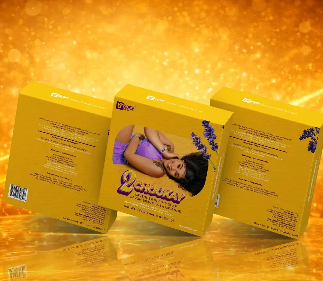 BlondeLight Soap 2choukay 3pcs for face & body skin