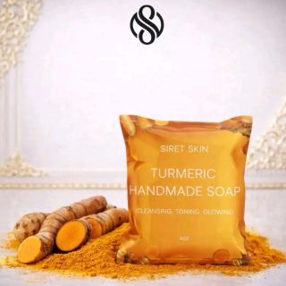 Siret Cosmetics Tumeric Soap handmade Siret skin 4oz for face & body - Worldcashop Usa