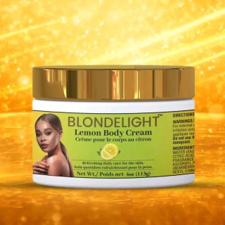 BlondeLight Body Cream lemon 4 oz Lotion Moisturizer - Worldcashop usa