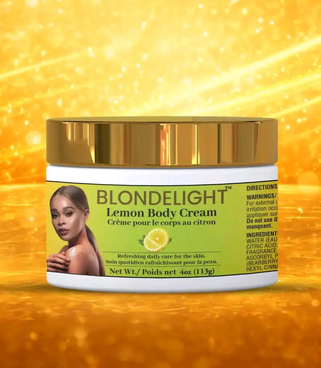 BlondeLight Set Lemon 2 pcs Body Cream 4oz + Soap face and Body 6oz - Worldcashop usa - Image 2