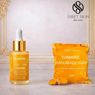 Siret Skin Tumeric Soap + Serum for Skin, Siret Cosmetics - worldcashop Usa