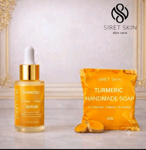 Siret Skin Tumeric Soap + Serum for Skin, Siret Cosmetics - worldcashop Usa