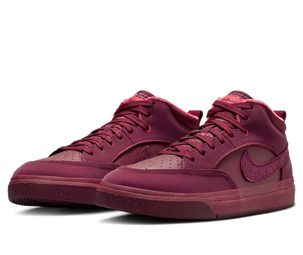 Nike SB React Leo Premium Dark Beetroot for Men, Size us 10.5 - WorldcaShop USA - Image 3